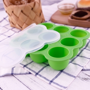 9 hole Silicone Ice Cream Maker Baby Food Storage Container Ice Cube Trays
